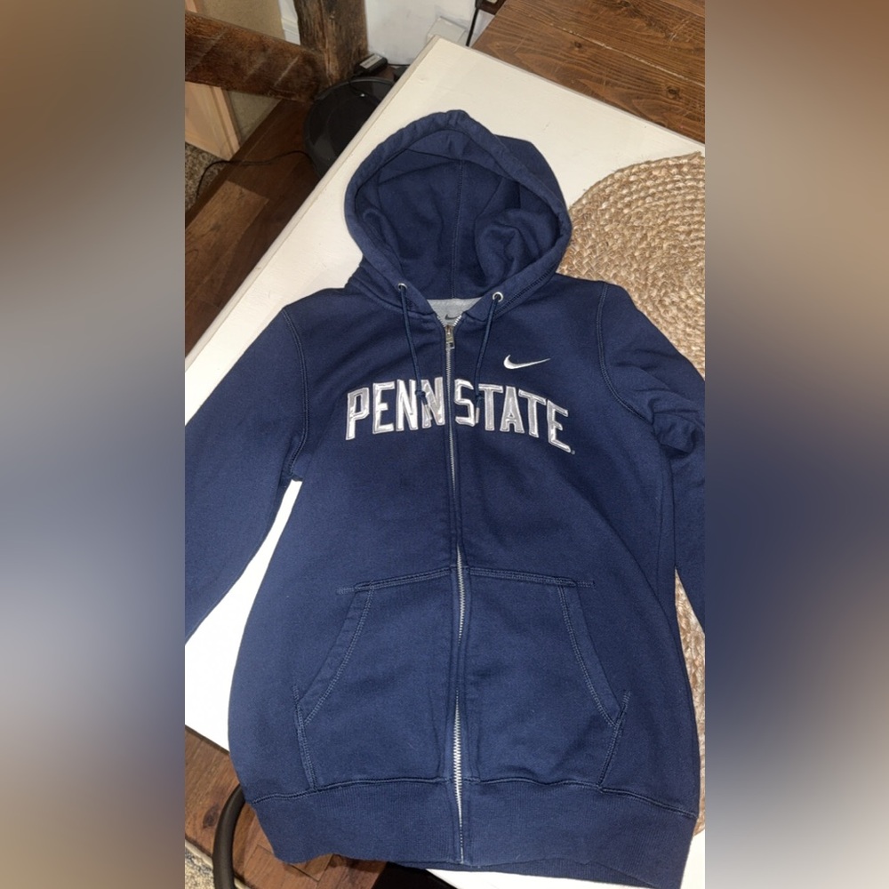 Youth Penn State Nike Heather Gray and Navy Sweatshirt